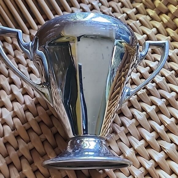 Vintage Means Best Double HandleSugar Bowl Manning Bowman & Co - Picture 2 of 6